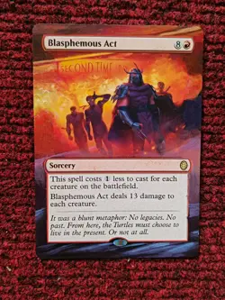 Blasphemous Act 47 Teenage Mutant Ninja Turtles Eternal Hand Painted Altered Art - Image 1