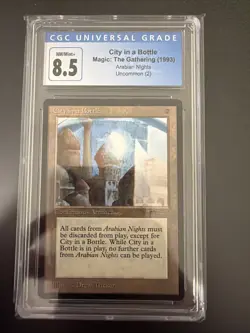 Arabian Nights City in a Bottle Reserve List CGC 8.5 Graded Magic MTG NM/M - Image 1