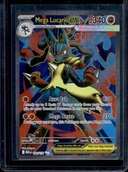 2025 Pokemon Mega Evolution Lucario ex Ultra Rare #160/132 - Image 1