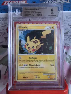 2010 Pokemon Pikachu HGSS03 Black Star Promo *BGS 9* - Image 1