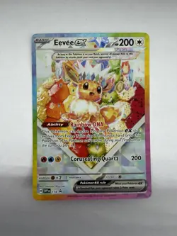 Pokemon TCG Eevee EX 174 Prismatic Evolutions Black Star Promo Card - Image 1
