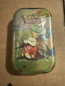 Pokemon Paldea Friends Mini Tin - FUECOCO & SMOLIV (2 Packs, 1 sticker sheet+) - Image 1