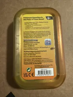 Pokemon Paldea Friends Mini Tin - FUECOCO & SMOLIV (2 Packs, 1 sticker sheet+) - Image 2