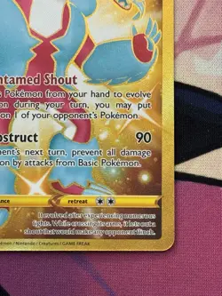 Pokemon Vivid Voltage Galarian Obstagoon 198/185 Gold Secret Rare NM - Image 4