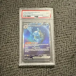 Pokemon Blastoise ex Special Illustration Rare Holo PSA 9 Sv: Scarlet & Violet … - Image 1