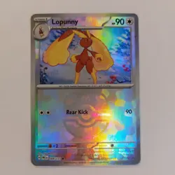 2025 Pokemon Lopunny 084/131 - Prismatic Evolutions - Master Ball Reverse - NM - Image 1