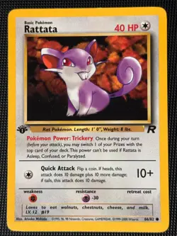 Pokemon: First Edition Rattata - 66/82 - Team Rocket (TR) - Image 1