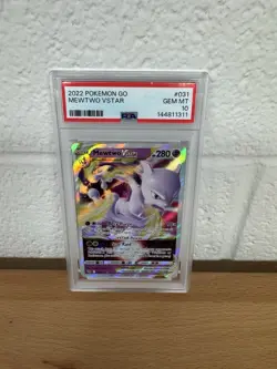 2022 Pokemon GO #031 Mewtwo VSTAR PSA 10 GEM MINT - Image 1