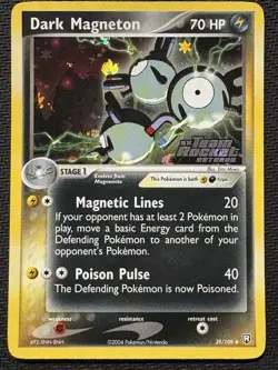 Pokemon TCG Dark Magneton EX Team Rocket Returns 39/109 Reverse Holo Stamped MP - Image 1
