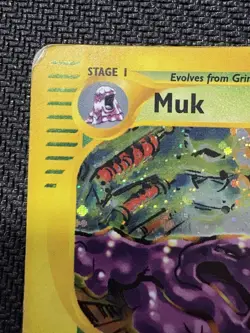 Pokemon TCG Muk Aquapolis H17/H32 Holo Rare Vintage E Reader WOTC 2002 HP Dmg - Image 2