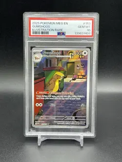Gumshoos Pokemon Mega Evolution 153/132 IR Illustration Rare PSA 10 Gem Mint TCG - Image 1