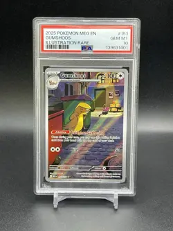 Gumshoos Pokemon Mega Evolution 153/132 IR Illustration Rare PSA 10 Gem Mint TCG - Image 3
