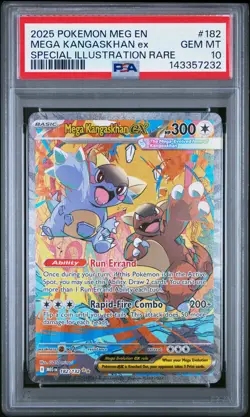 2025 POKEMON MEGA EVOLUTION SPECIAL ILLUSTRATION RARE MEGA KANGASKHAN EX PSA 10 - Image 1