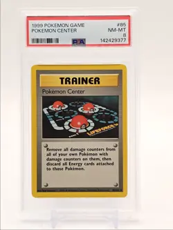 POKEMON CENTER 1999 POKEMON ORIGINAL BASE SET UNCOMMON 85/102 PSA 8 Q1714 - Image 1