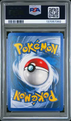 2005 POKEMON EX EMERALD #52 LARVITAR-REVERSE FOIL PSA 8 - Image 2