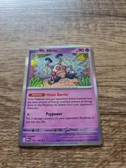 Mr Mime 122/165 Holo Rare, English, Pokemon 151, Pack Fresh - Image 1