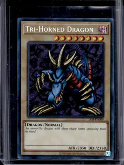 2023 Yu-Gi-Oh! Blue-Eyes White Dragon 25th Tri-Horned #LOB-EN000 - Image 1