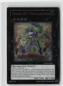 Wind-Up Zenmaister (UTR) GENF-EN042 Ultimate Rare DOUBLE STAMP ERROR Yu-Gi-Oh - Image 1