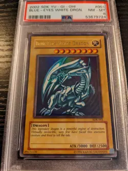 PSA 8 Yu-Gi-Oh! TCG SDK-001 Blue-Eyes White Dragon - NM / Mint - Image 1