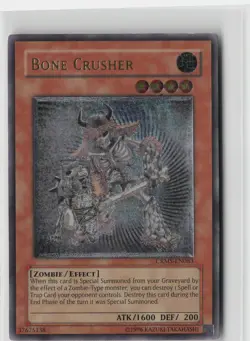 Bone Crusher (UTR) CRMS-EN083 Ultimate Rare ENHANCED GREY Yu-Gi-Oh - Image 1