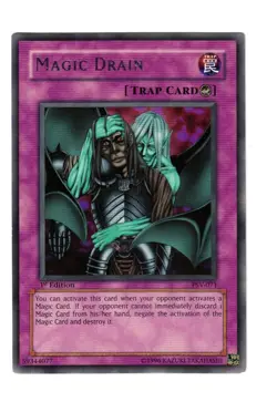 Yugioh- 1X Magic Drain - Rare - 1st Edition - PSV-071 - Light Play - Image 1