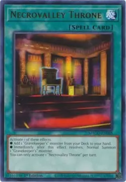 x3 Necrovalley Throne - MAGO-EN088 - Rare - 1st Edition Yu-Gi-Oh! M/NM - Image 1