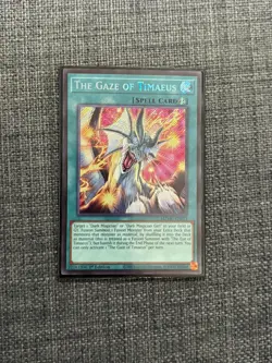 Yu-Gi-Oh The Gaze of Timaeus Secret Rare 1st Edition Near Mint MZMU - Image 1