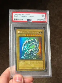 Blue Eyes White Dragon SDK-001 Ultra Rare SATURATED FADE Yugioh PSA 3 *728 - Image 4