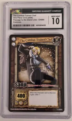 2006 Sanji One Piece - Passage To Grand Line - CH064 - English Version CGC 10 - Image 1