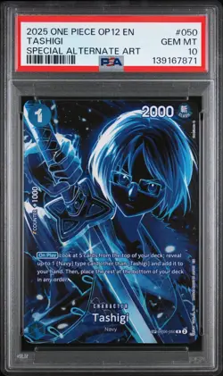 2025 One Piece OP12 Tashigi Special Alt Art SP OP06-050 PSA 10 - Image 1