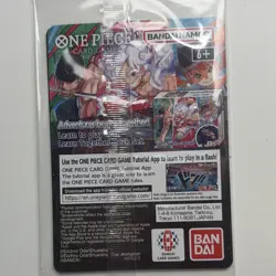 One Piece CCG Monkey D. Luffy Holo College Basketball US Voyage P-055 5000 Power - Image 2