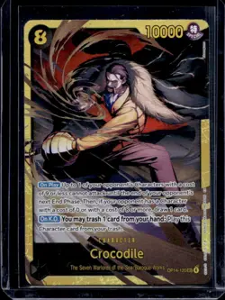 2026 One Piece Azure Sea's Seven Crocodile Secret Rare #OP14-120 - Image 1