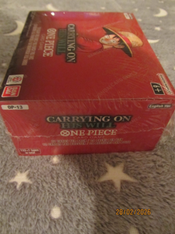 One Piece OP-13 Carrying On His Will Booster Box 24 Packs English Sealed - Image 4