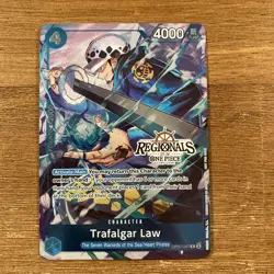 One Piece TCG Trafalgar Law Op07-047 TEXTURED REGIONAL PACK RARE - Image 1