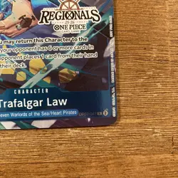 One Piece TCG Trafalgar Law Op07-047 TEXTURED REGIONAL PACK RARE - Image 2