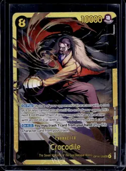 2026 One Piece Azure Sea's Seven Crocodile Secret Rare #OP14-120 - Image 1
