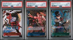 PSA 10 - Luffy Sabo Ace WINNER - One Piece 3rd Anniversary 3 Brothers Sequential - Image 1