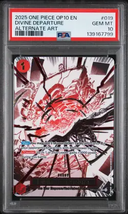 2025 One Piece Divine Departure Alternate Art Event Rare OP10-019 PSA 10 - Image 1