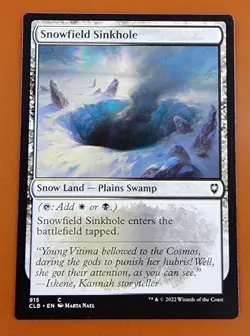 1x Snowfield Sinkhole | Battle for Baldur's Gate | MTG Magic Cards - Image 1