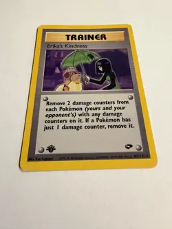 Erika’s Kindness 103/132 – 1st Edition Trainer card from the Gym Challenge set. - Image 3