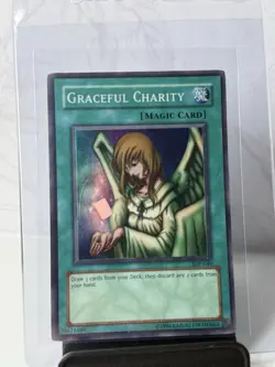 Yu-Gi-Oh Graceful Charity SDP-040 Unlimited Super Rare Holo Card - Image 1