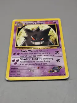 Pokemon Card TCG Sabrina's Gengar 29/132 Gym Challenge Rare Heavily Played WoTC - Image 2