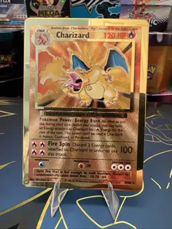 Pokemon TCG Charizard Gold Metal Celebrations Promo Holo Card 004/102 - Image 2