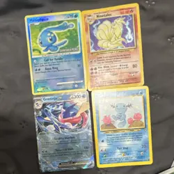 Nintendo Pokemon TCG Diamond & Pearl Card Lot Manaphy Ninetales Greninja Wooper - Image 1