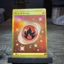 Pokemon Card - Basic Fire Energy Obsidian Flames 230/197 Secret Rare - Image 1