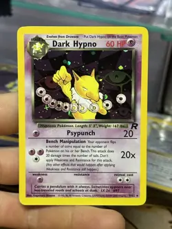 Dark Hypno 9/82 Team Rocket 2000 Holo Rare Vintage Pokemon Card Lot WOTC - Image 3