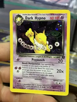 Dark Hypno 9/82 Team Rocket 2000 Holo Rare Vintage Pokemon Card Lot WOTC - Image 4