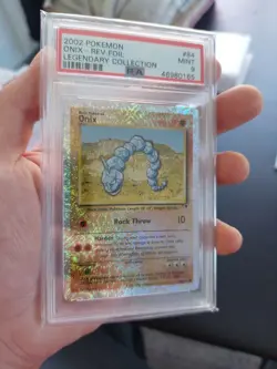 Onix 84/110 Reverse Holo Legendary Collection PSA 9 Pokemon card MINT 2002 Foil - Image 1
