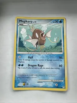 LP - Mysterious Treasures #89/123 Magikarp Pokemon Card - Image 1