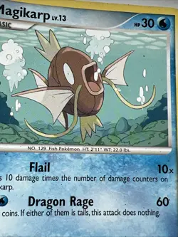 LP - Mysterious Treasures #89/123 Magikarp Pokemon Card - Image 2